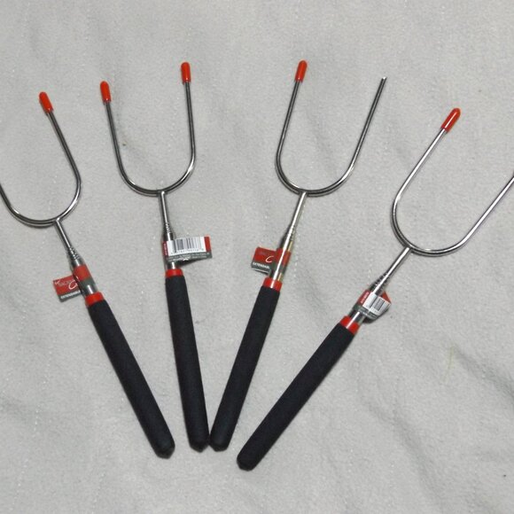 NEW Extendable Grill Fork x4 - Picture 1 of 2